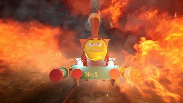 Побег паровозика из Ромашкова. Остросюжетный боевик. (Steam locomotive escape from chamomile.)