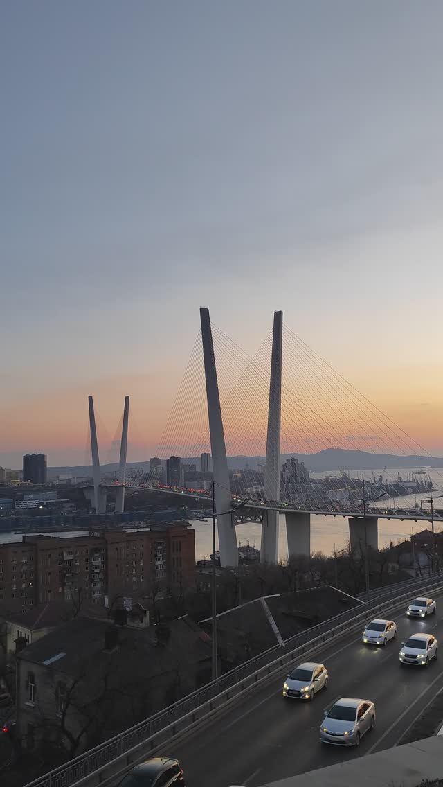 Владивосток Золотой Рог на закате (26 декабря 2024).