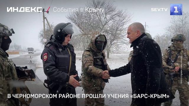 В Черноморском районе прошли учения «Барс-Крым»