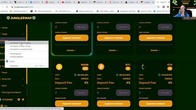 JUNGLESWAP limited supply HIGH APR 60 day farm #PtcPat jumping in the project!! DYOR and PUMP IT!!
