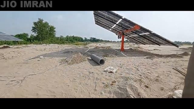Solar system for agriculture 15 solar panels 4 inch high pressure water delivery in Urdu Hindi