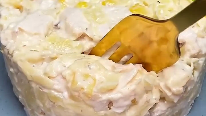 Салат с курицей и ананасами...🍗🍍😋