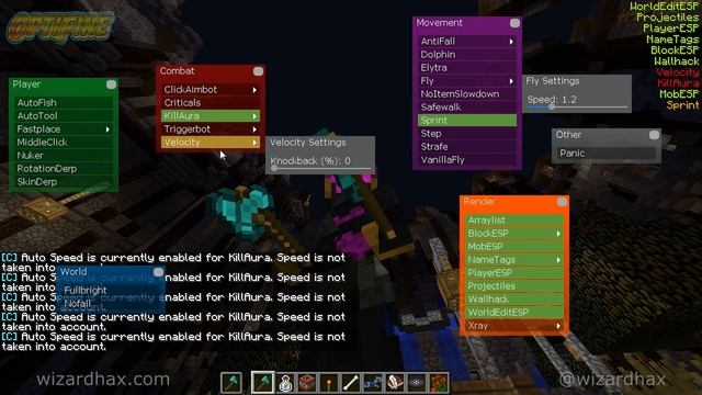 Minecraft - 1.11 Matix Hack (with OptiFine) 1.11.x Minecraft Hacked Client - WiZARD HAX