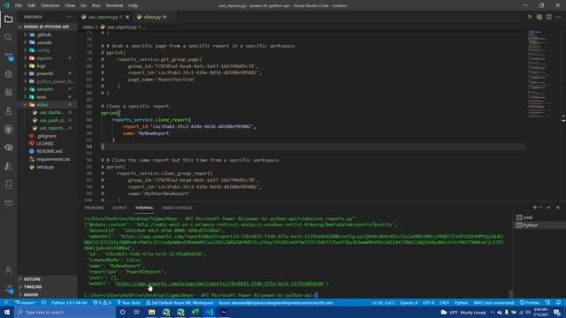 4. Power BI in Python - Reports (Отчеты)