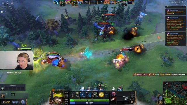 Новая вебка пушка!!! Играем в #dota2 на белочке#ibroniQ