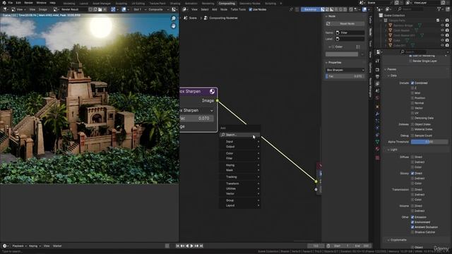 1. Lesson 176 - Color Correcting the Day Scene in Blender
