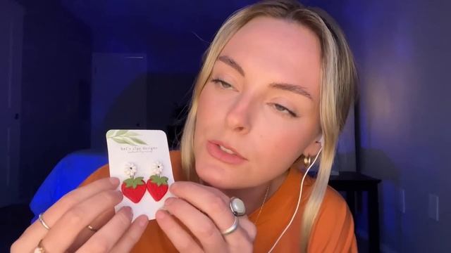 ASMR   Unboxing Clay Earrings 🍓 from Bri’s Clay Designs