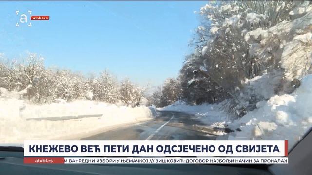 КНЕЖЕВО ВЕЋ ПЕТИ ДАН ОДСЈЕЧЕНО ОД СВИЈЕТА