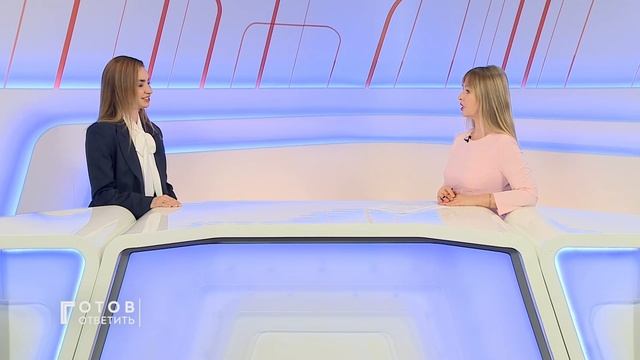 Нутрициолог Юлия Калмыкова в студии телеканала «Первый Областной», передача «Готов ответить».