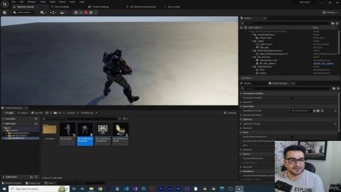12. 52.use Blend space in animation blueprint