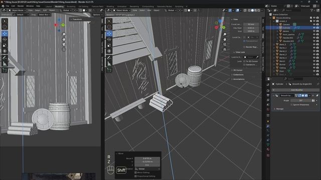 Vladimir 3D - Artist создаю дом викинга! Часть 11