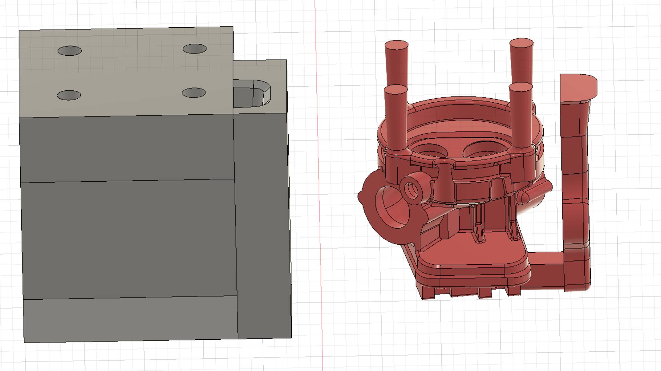 Головка цилиндра двигателя для авиадрона.
