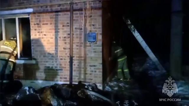 в Крутинке произошел пожар в частном доме