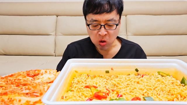 ASMR | 핫한 점보 도시락 라면  Ramyeon Mukbang Eating show