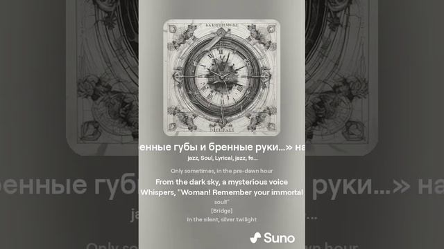 Комедьянт — 17. «_Woman! Remember the immortal soul!_» по мотивам стихотворения М. Цветаевой