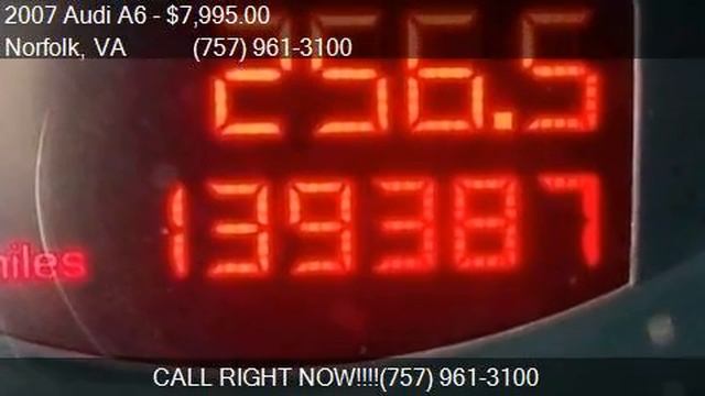 2007 Audi A6 3.2 4dr Sedan for sale in Norfolk, VA 23518 at