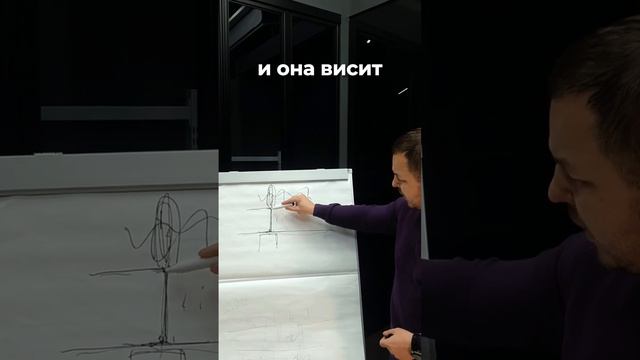 Установка перегородки с натяжным потолком