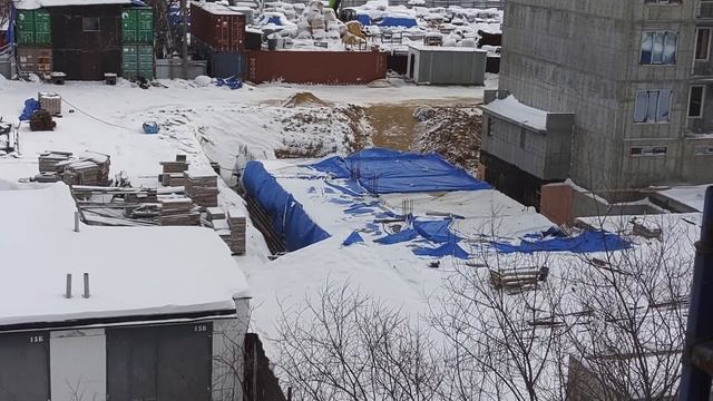 25 января 2023, замороженная стройка.