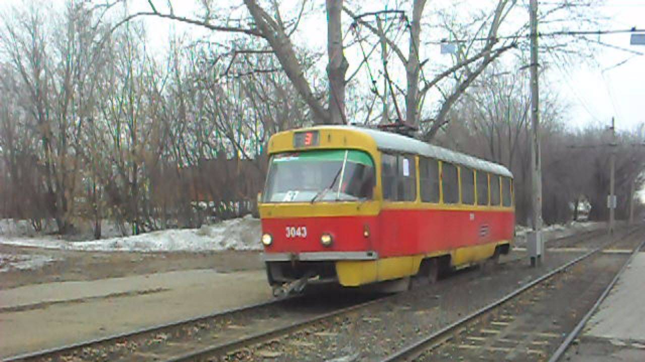 Трамвай Tatra T3SU-3043