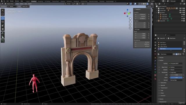 5. Lesson 120 - Texturing the Entrance Area in Blender