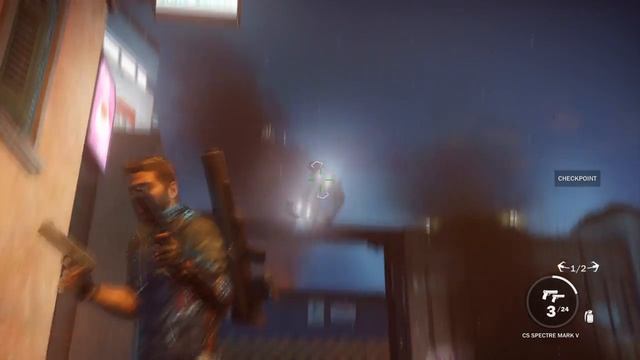 Open the gate (use the dual tether) in Just cause 3 with funny car trajectory