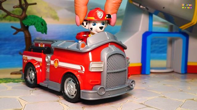 Мультики с игрушками Щенячий патруль - Маршал супергерой.