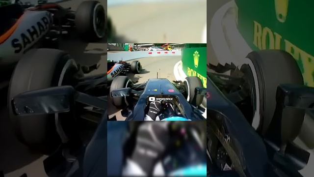 Алонсо и Хюлькенберг сражаются на бельгийском пит-лейне GP 2016 #fernandoalonso #belgiangp