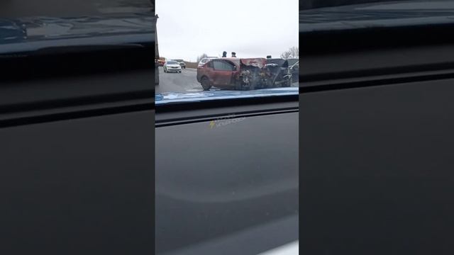🚓🚗Серьёзная авария на трассе перед Цильной