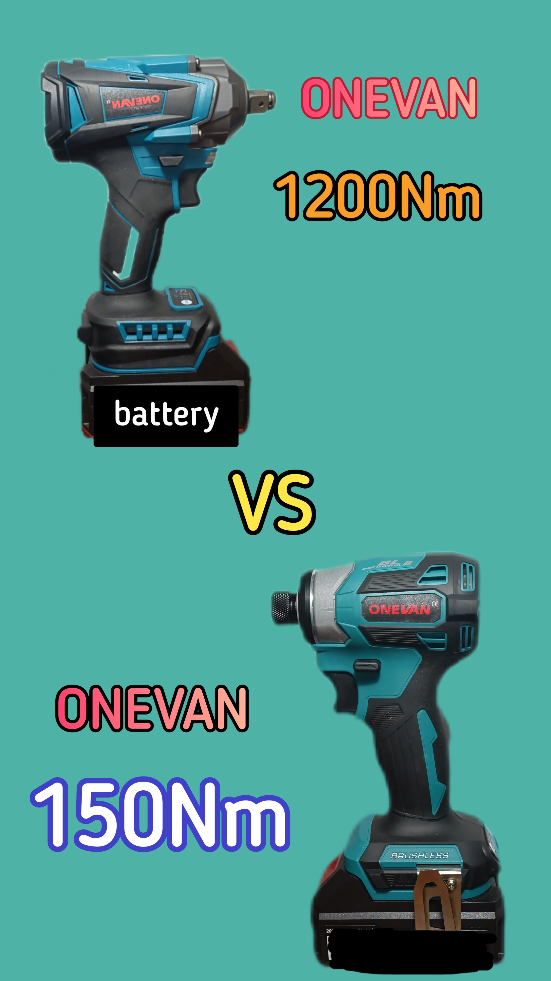 ONEVAN 1200Nm vs 150Nm