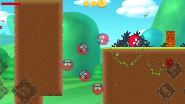 Red ball ninja 4. 1-4 ур