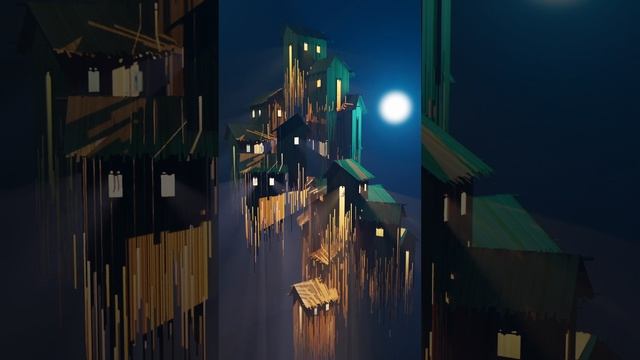 #Blender #Cycles #architecture #animation #3dart #night