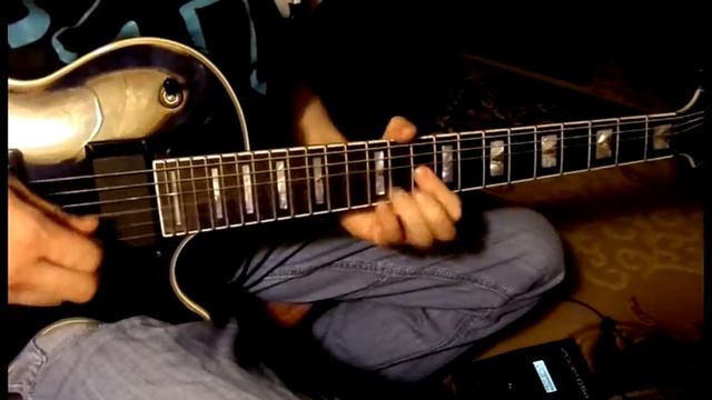 Sandra Little Girl Guitar Solo With EPIPHONE PROPHECY LES PAUL