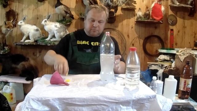 Как приготовить раствор для выделки птицы.