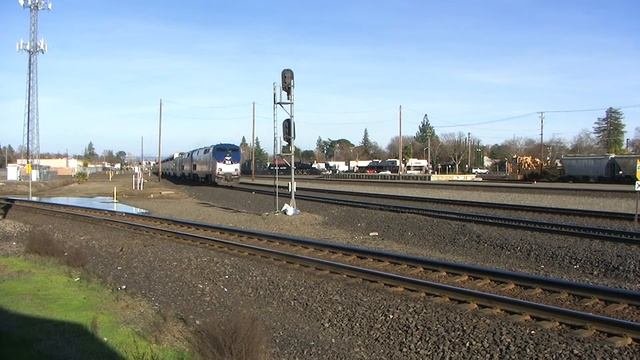 Amtrak 24 Leading California Zephyr 5 Roseville CA