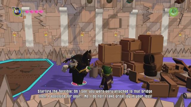 Lego Dimensions: Teen Titans Go! World Part 4 Beast Boy Vs Starfire The Terrible!