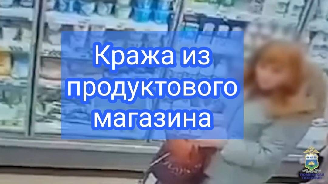 В Заводоуковске полицейские задержали подозреваемую в краже из продуктового магазина