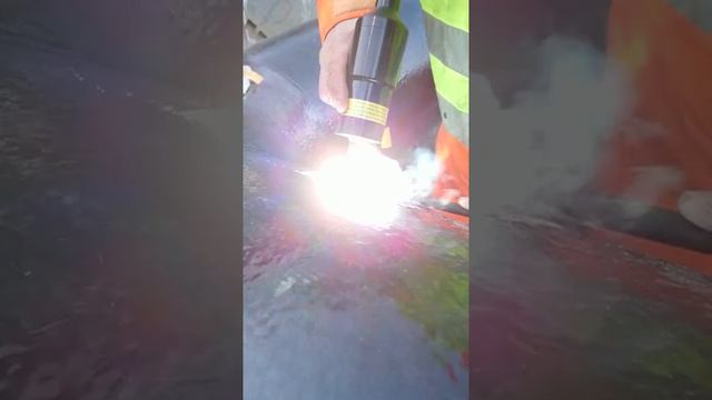 Дуговая штифтовая пайка на трубе
