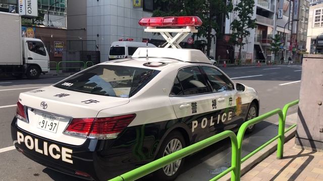 Tokyo Police Car Toyota Crown Lights