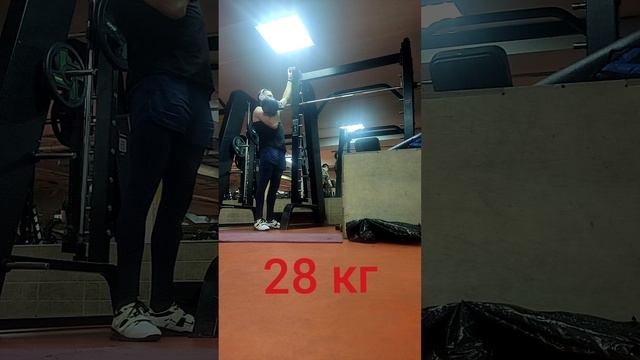 жим гири 28 кг