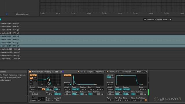 15. Adjusting Amp Envelope Filter Oscillator Pitch & Stereo Spread