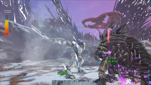 Alpha King Titan VS All other TITANS VS Mega Mek + ARK EXTINCTION ENDING
