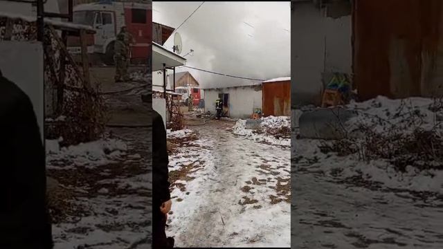 буржуйка на отработке пожар