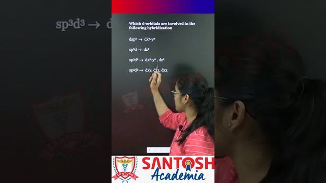 Presence of d- orbitals in following hybridisation || Reena Ma'am