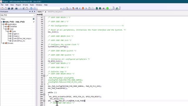 Урок по STM32 N30 HAL PVD