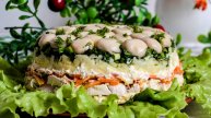 🥗 Салат «ГРИБНАЯ ПОЛЯНА» с корейской морковью