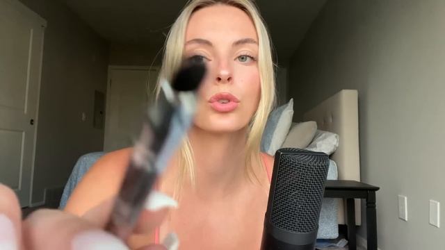 ASMR   Doing Your Beautiful Peachy Pinky Summer Makeup 🍑🌸🐚🍓☁️