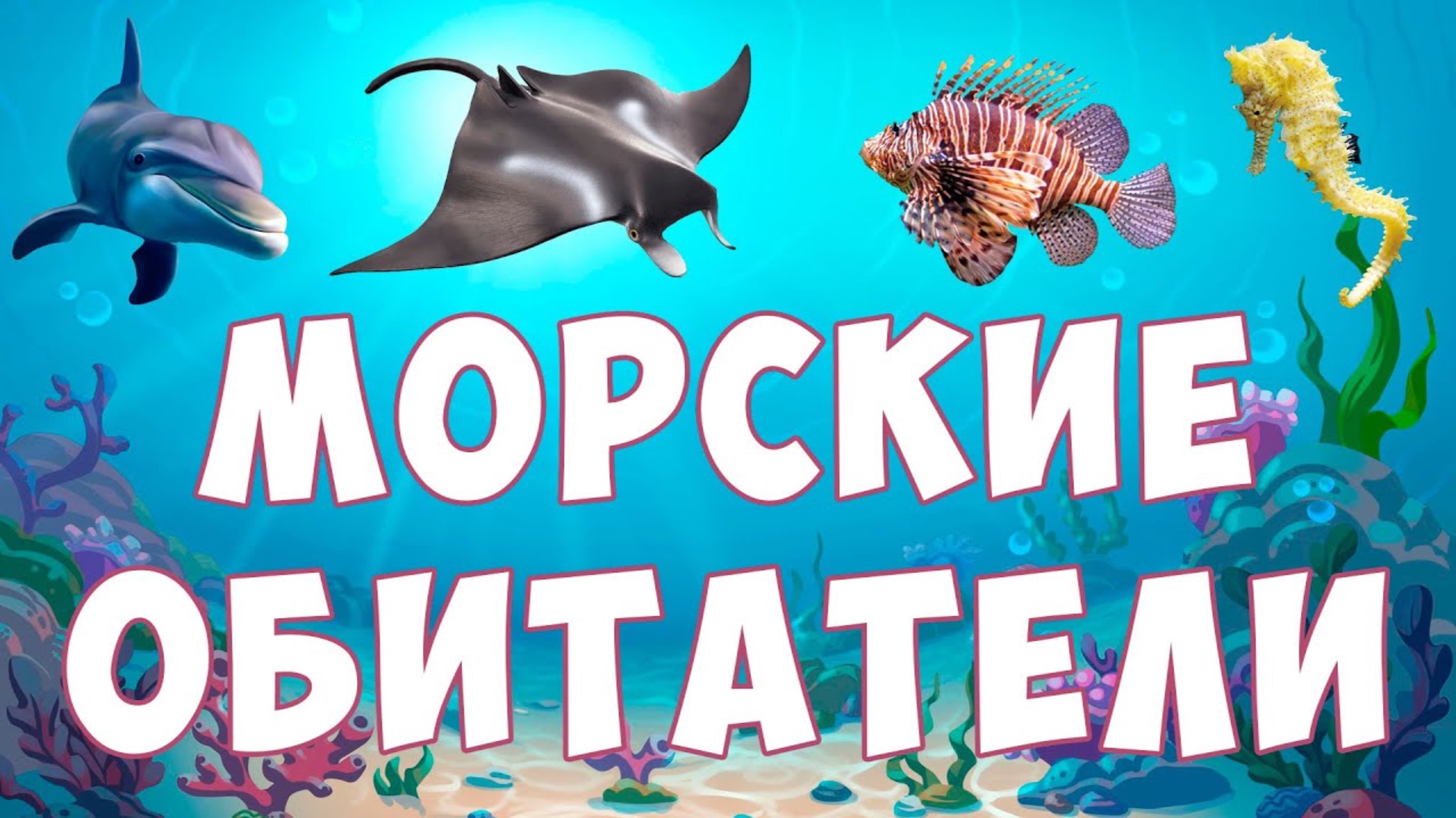 МОРСКИЕ ОБИТАТЕЛИ. РАЗВИВАЮЩЕЕ ВИДЕО ДЛЯ ДЕТЕЙ