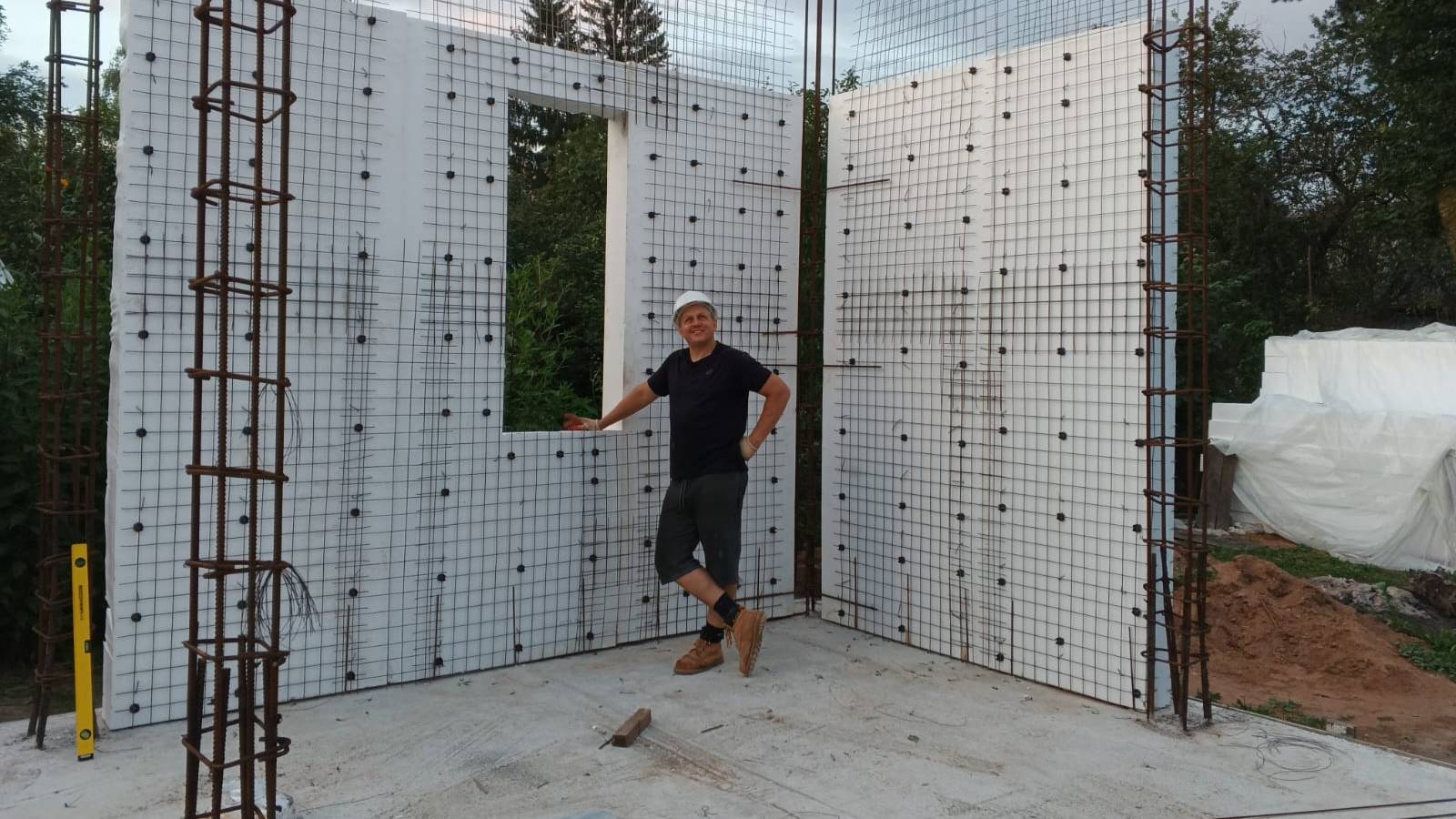 Строительство Дома из СИП Бетон панелей | Монолитный Теплый Дом на века .