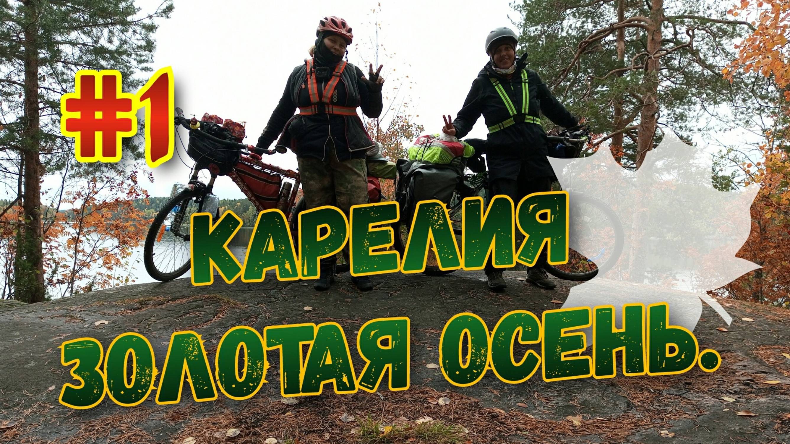 #1. Велопоход. Карелия. 🍁🚴_♀️🏕️. Золотая осень. 29.09.24 Сортовалла—озеро Руокоярви.