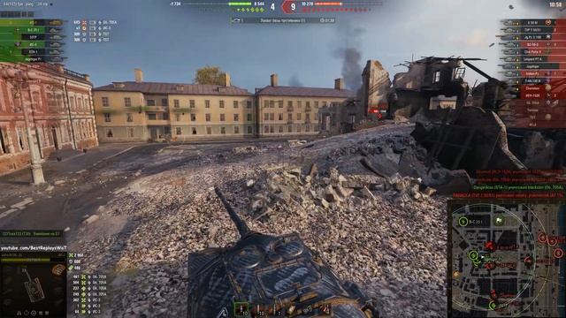 Мир танков. WOT. Бой на ИС-7. Взял 10 фрагов и 7.3К урона